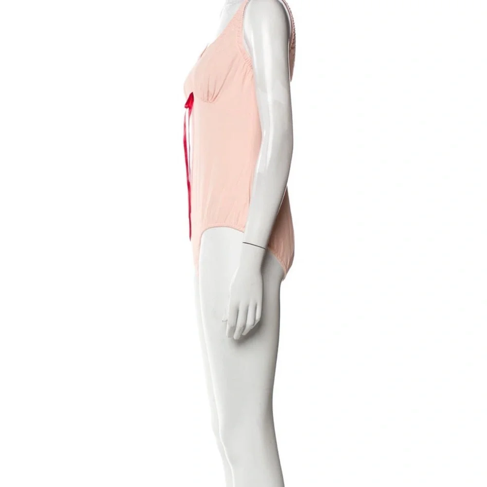 Simone Rocha Blush Pink Bodysuit – Size UK 12 (US 8) NWOT - Picture 3 of 9